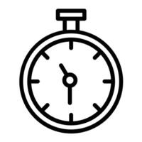 Timer Line Icon Design vector
