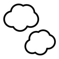 Cloud Line Icon Design vector