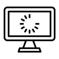 Loading Line Icon Design vector