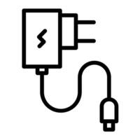 Adapter Line Icon Design vector