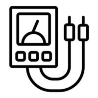 Tester Line Icon Design vector