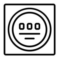 Counter Line Icon Design vector