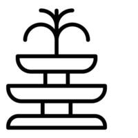 Fountain Line Icon design vector