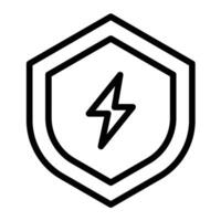 Protect Line Icon Design vector