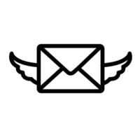 Wings Line icon design vector