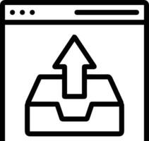 Upload icon symbol image vector