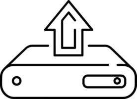 Upload icon symbol image vector
