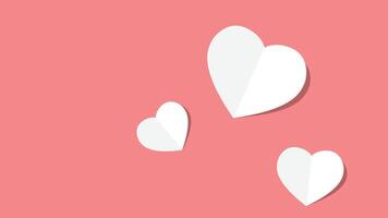 Love letter. White card with red paper envelope mockup . free space for text. copy space. Valentine's card . vector