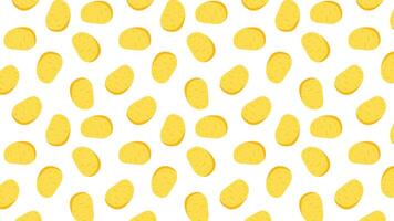 Potato pattern wallpaper. Potato on white background. vector