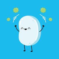 Soap character design. Soap cartoon . vector