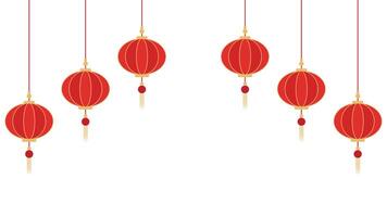 Happy Chinese new year 2025. Chinese new year banner with circle for show product. Greeting card. China frame with lantern on red background. vector