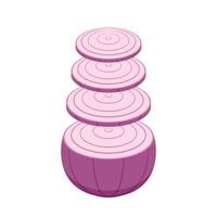 Onion . Onion logo design. Onion on white background. vector