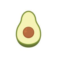 Avocado character design. Avocado on white background. Avocado . free space for text. wallpaper. copy space. vector