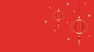 Happy Chinese new year 2025. Chinese new year banner with circle for show product. Greeting card. China frame with lantern on red background. vector