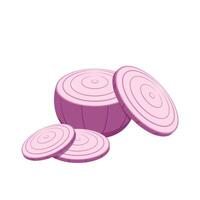 Onion . Onion logo design. Onion on white background. vector