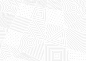 Abstract white geometric pattern design vector