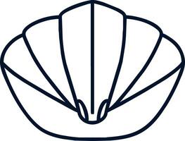 Abalone perl white icon illustration vector