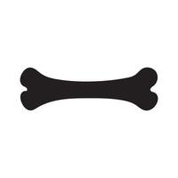 Dog bone silhouette - Dog bone illustration in black and white vector