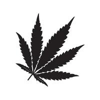 Marijuana leaf icon vector