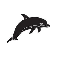 dolphin icon design vector