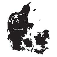 Map of denmark design vector