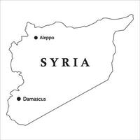 Syria country map vector