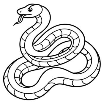 Amethystine Python looks icon illustration vector