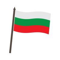 Bulgarian flag icon vector