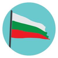 Bulgarian flag icon vector