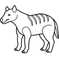 Andrewsarchus dinosaur learns icon illustration vector