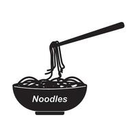Noodles icon design vector