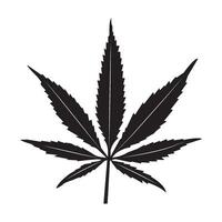 Marijuana leaf icon vector