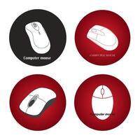 Computer mouse icon vector