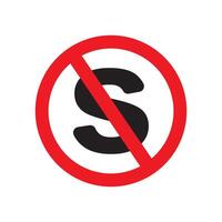 No stop traffic sign icon vector