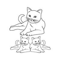 cat icon design vector