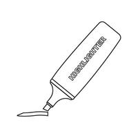 Highlighter icon design vector