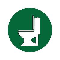 toilet seat icon vector