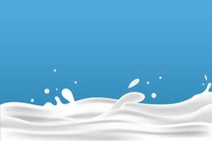 milky waves background. additional elements of milk design vector