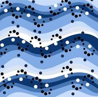Blue graduation bstract background with black dots vector
