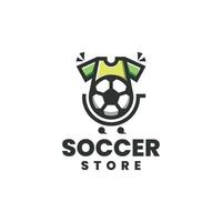soccer store logo design vector