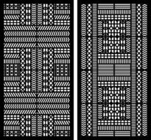 Geometric and simple pattern for panel, background, and cutting art vector
