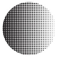 Set of Abstract dotted circles, round halftones geometric dots gradient and pop art texture. Dot spray gradation set background. vector
