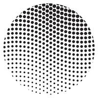 Set of Abstract dotted circles, round halftones geometric dots gradient and pop art texture. Dot spray gradation set background. vector