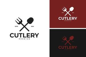 Cutlery logo design template illustration idea vector