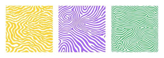 Groovy psychedelic Y2K style swirl background flat style design illustration. vector