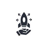 Startup icon. .Editable stroke.linear style sign for use web design,logo.Symbol illustration. vector
