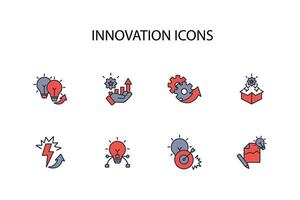 Innovation icon set..Editable stroke.linear style sign for use web design,logo.Symbol illustration. vector