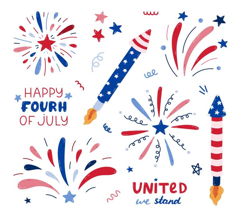 4th Of July Clipart Vector Art, Icons, and Graphics for Free Download