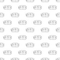 Seamless pattern with sushi for decorative print, wrapping paper, menu, wallpaper and fabric vector