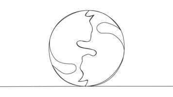 Self-drawing Yin Yang cats are a symbol of harmony and balance. vector